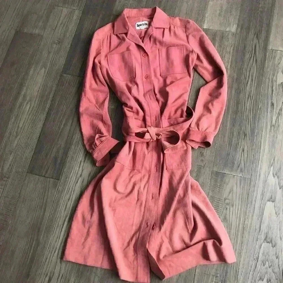 🔥sportrite🔥 | Vintage 1960’s  Arnel triacetate fabric blush pink trench coat - Picture 2 of 16